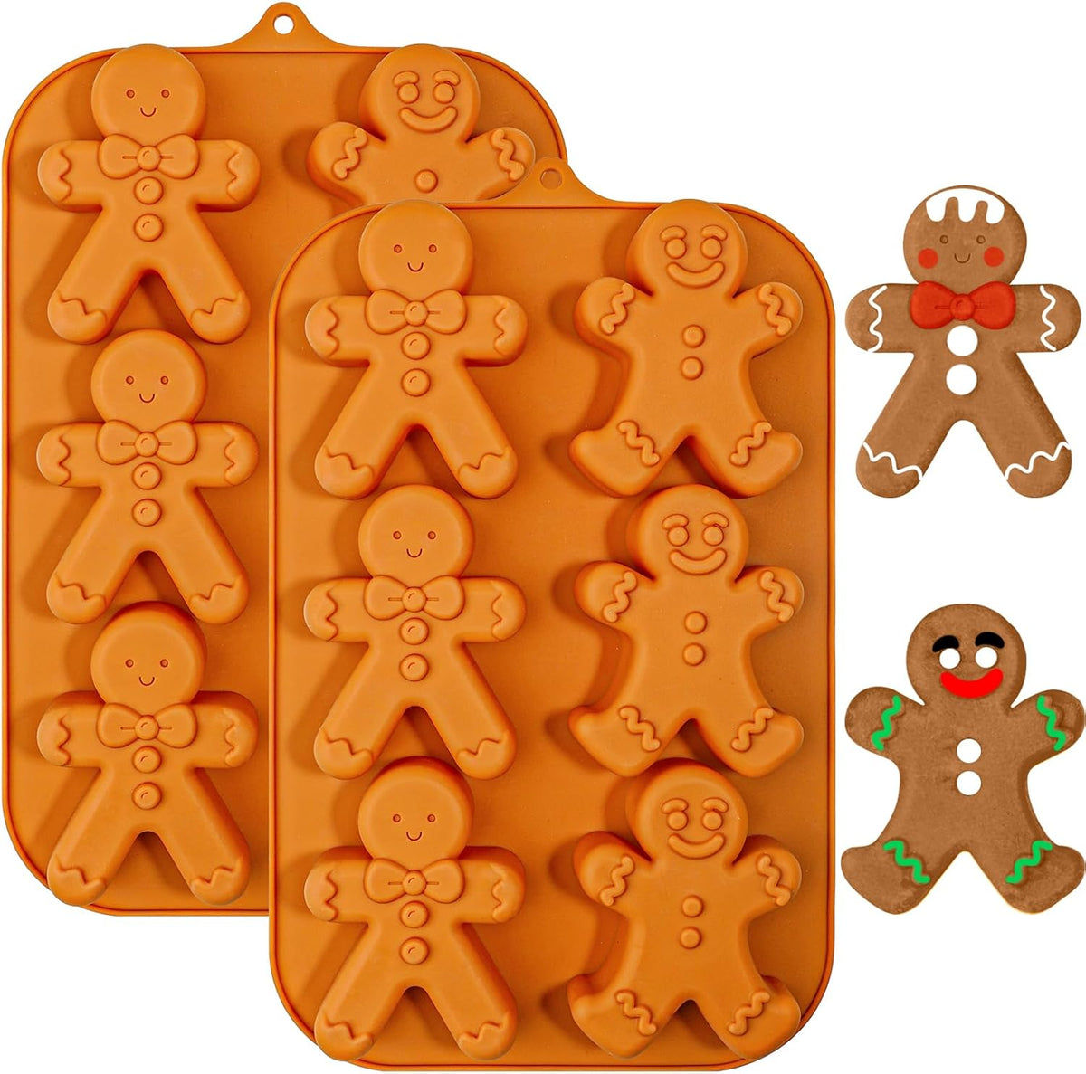 Webake Pumpkin Cake Molds Silicone Pumpkin Cake Pan 6-Cavity Pumpkin Mold for Baking Cupcake Chocolate (Pack of 2) - Image 11