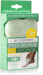 Spongeables Pedi Scrub foot exfoliating sponge front view
