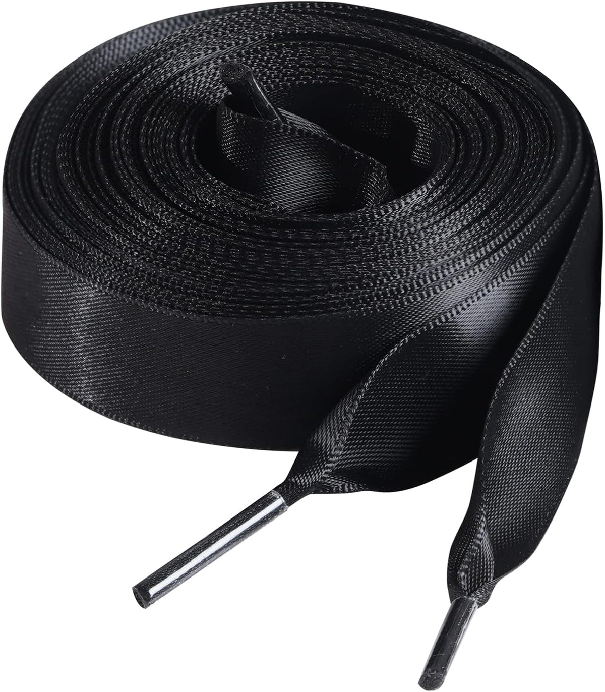 Marrywindix black silk shoestrings folded presentation