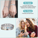 Handmade stainless steel Italian charm bracelet lifestyle shot