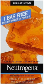 Neutrogena transparent facial bar front view original formula packaging