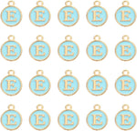 PATIKIL 50pcs Letter Charm Alphabet Charm Initial Pendant Charm Bulk Cute Double Sided Blue DIY for Jewelry Making Bracelet - Image 10