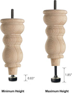 TWIG furniture feet levelers showing felt pad bottom