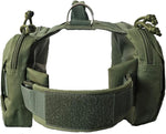 Side angle of waterproof dog saddle bags with ample storage pockets