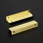 Ravinte gold finger edge pulls angled perspective shot