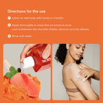 An imported Korean skincare body wash bundle designed to treat keratosis pilaris and strawberry legs
