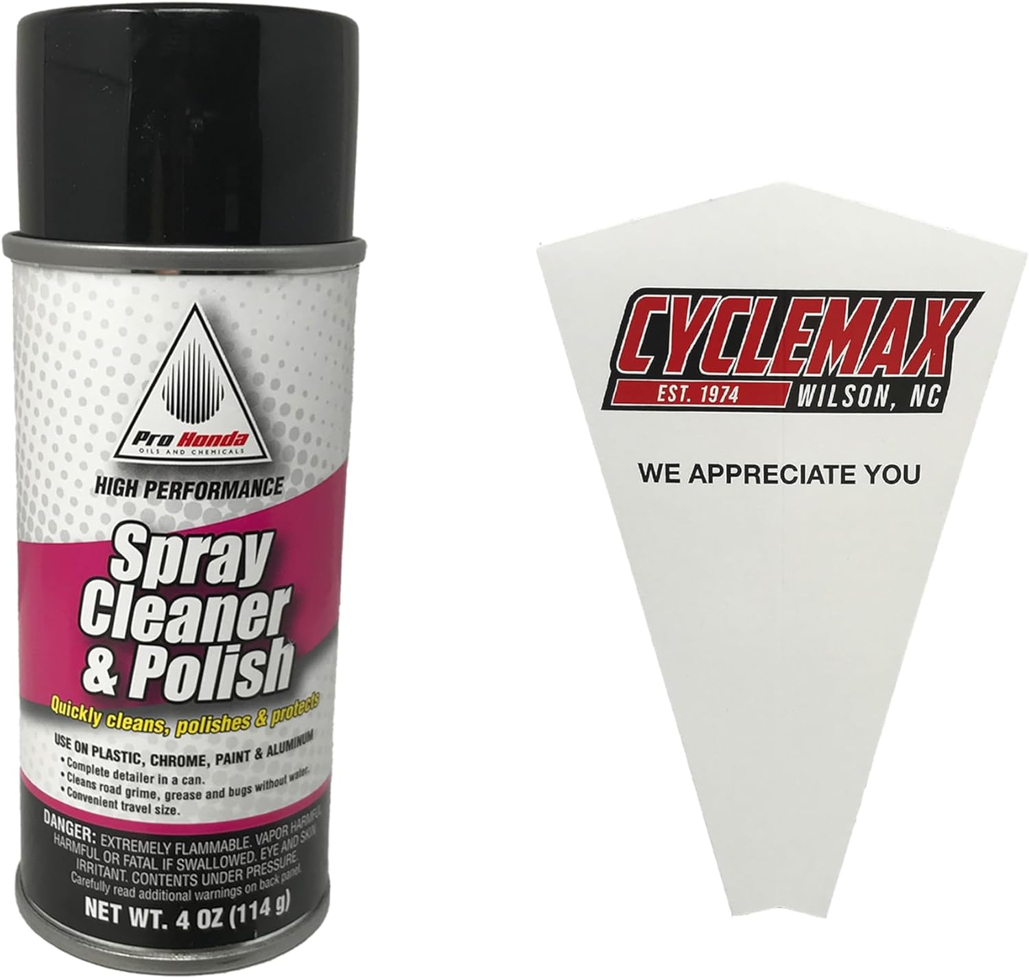 Honda pro spray cleaner and polish 4 Ounce can front view detailer