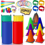 Redllo 53-piece outdoor carnival lawn game set front view