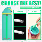Gosknor replacement straws paired beside a compatible water bottle cap