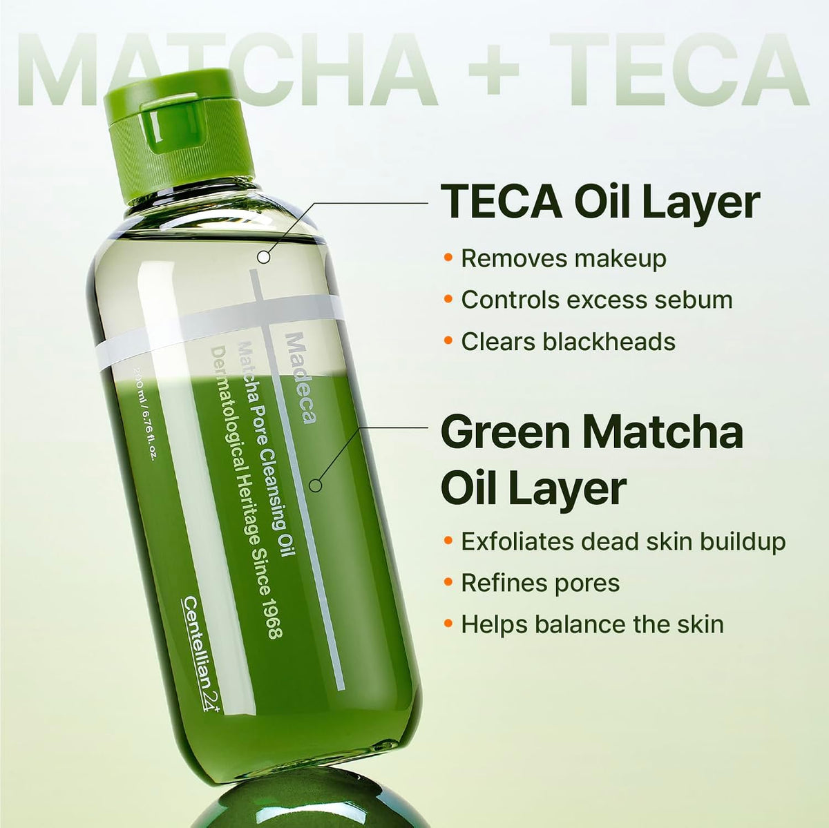 Centellian 24 Madeca Matcha set ingredients and benefits label