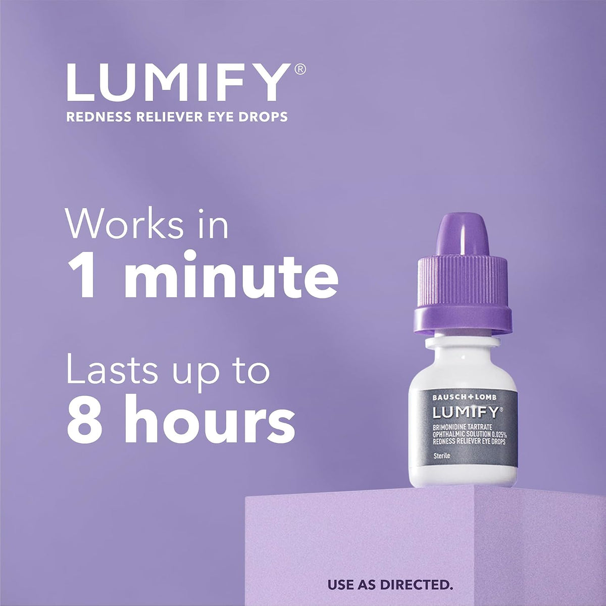 LUMIFY Redness Reliever Eye Drops, for Whiter & Brighter Looking Eyes, 0.08 Fl Oz ((Pack of 2)) - Image 9