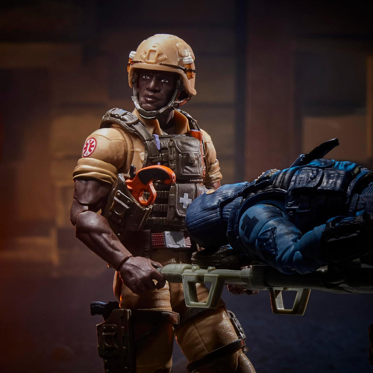 Carl Doc Greer action figure wearing helmet and tactical gear