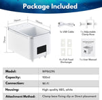 HSUCCCT black automatic fish food dispenser packaging box content items