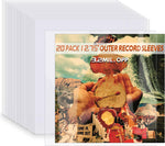 Coidea clear vinyl record sleeves front view protective storage