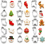 Crethinkaty mini christmas cookie cutters set front view