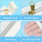 Besharppin slim mesh pencil case zipper detail