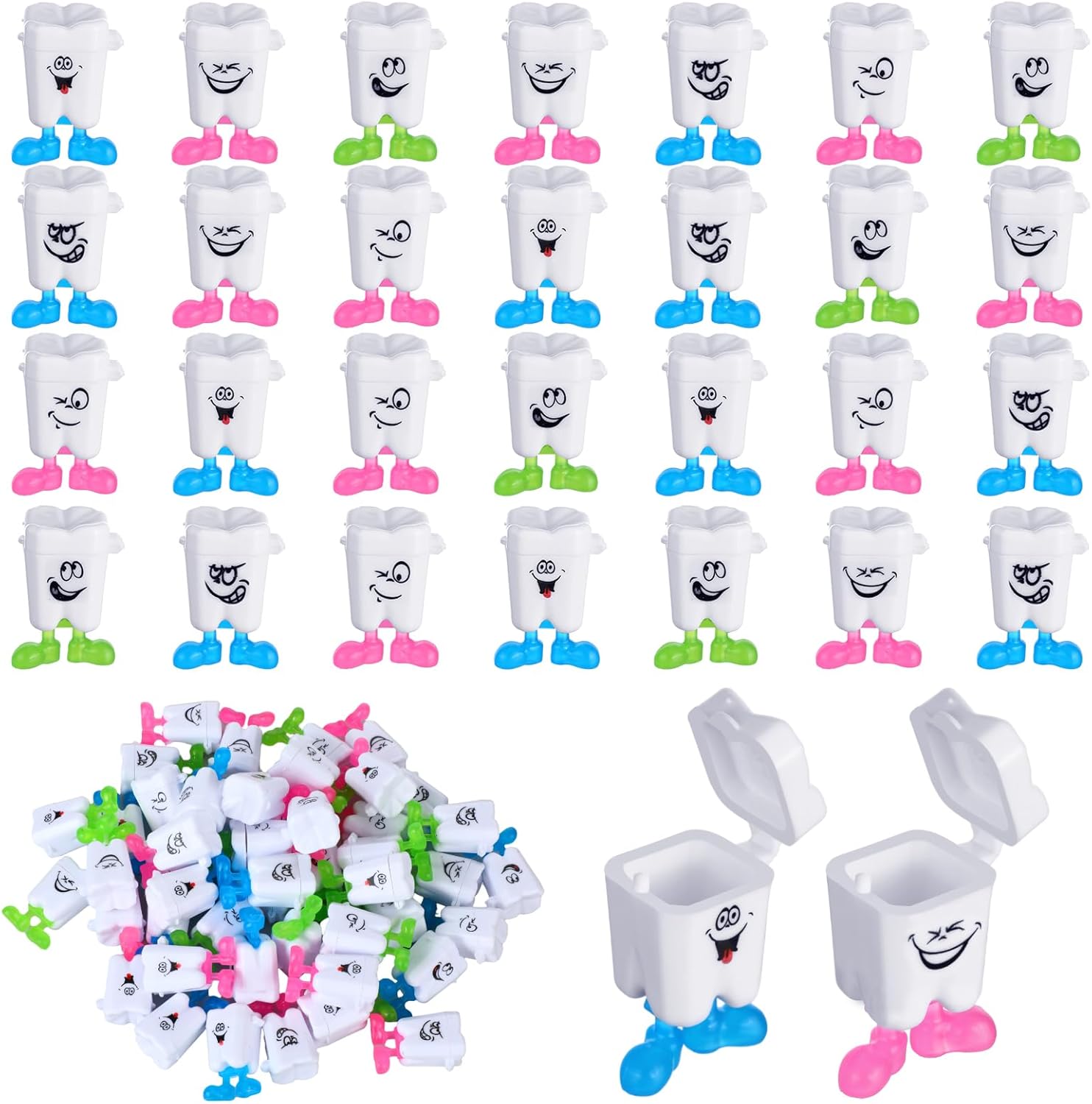 Yaomiao 30 Piece Teeth Storage Box set front view