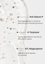 Celimax sebum reducing capsule essence texture demonstration on sensitive skin