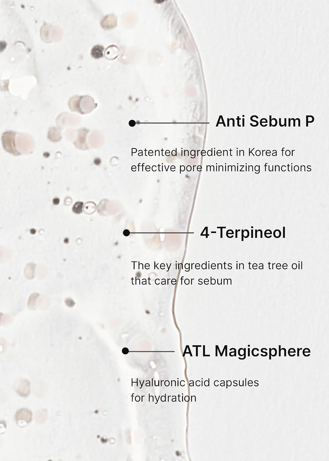 Celimax sebum reducing capsule essence texture demonstration on sensitive skin