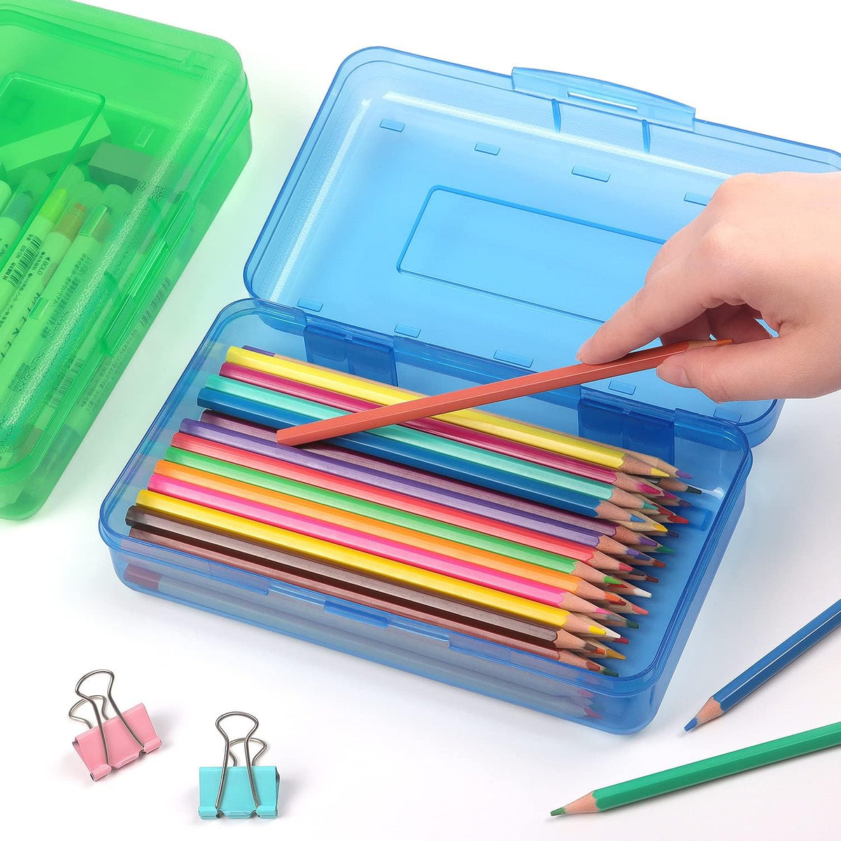 Tamaki plastic box snap-tight closure detail