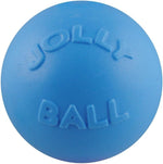 Jolly Pets Bounce-n-Play dog toy ball in blue front view