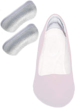 Pedag stop padded leather heel grips gray one pair front view