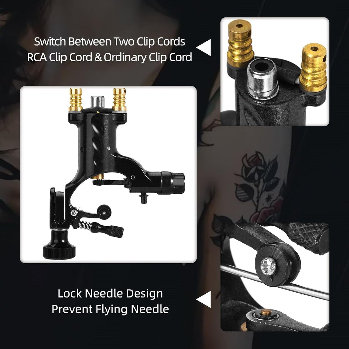 Ergonomic frame design of Atomus tattoo machine