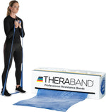 Theraband resistance band front view in dispenser box