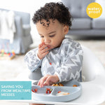 Bumkins long sleeve baby bib with catch-all crumb pocket