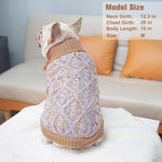 BEAUTYZOO warm pet sweater with colorful dots stitch detailing