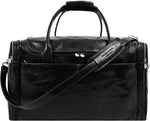 Time Resistance Leather Duffel Bag - Large Weekend Gym Travel Bag (Brown) - Image 9