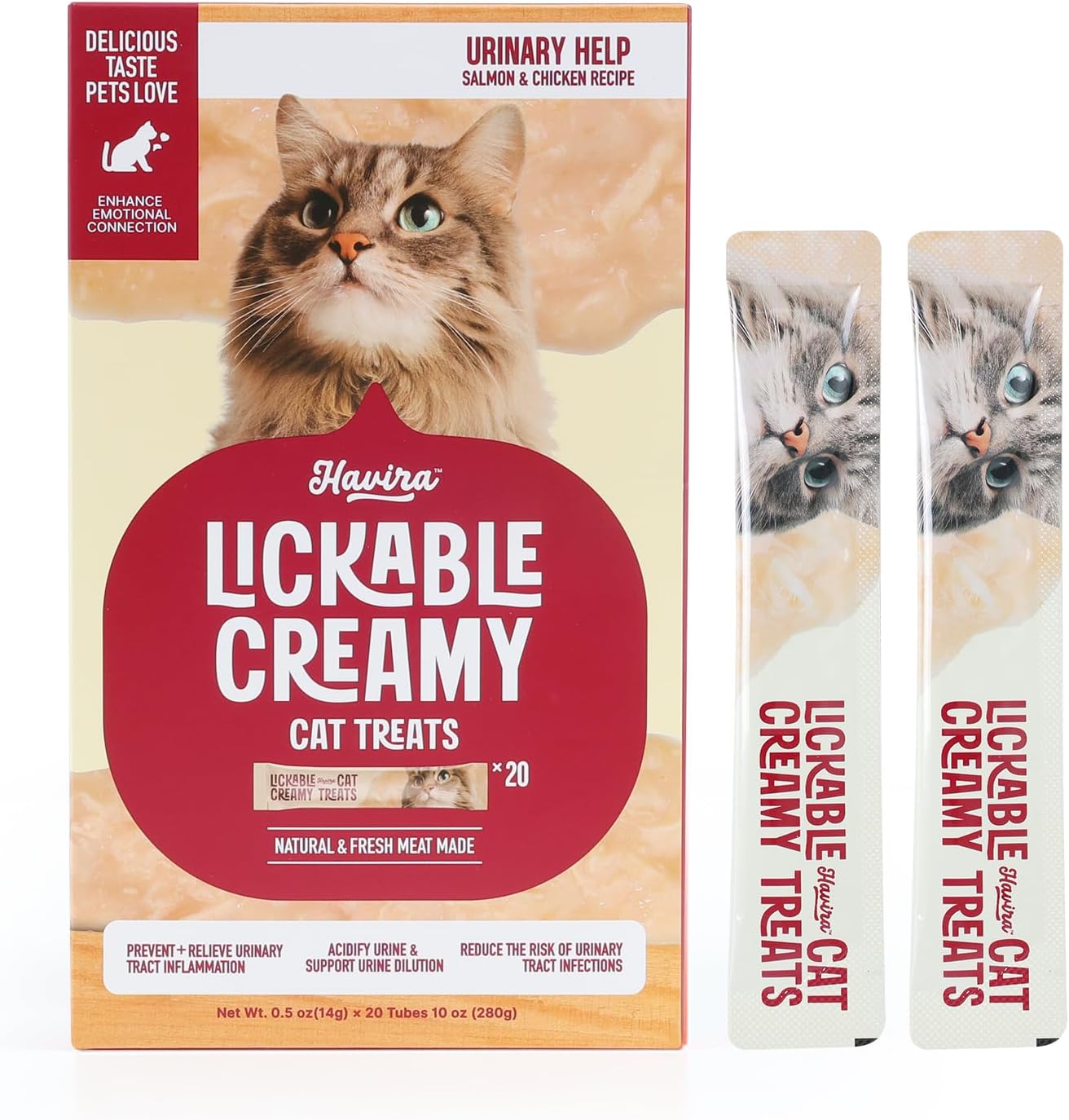 Havira Healthy Lickable Creamy Cat Treats Urinary Help front view