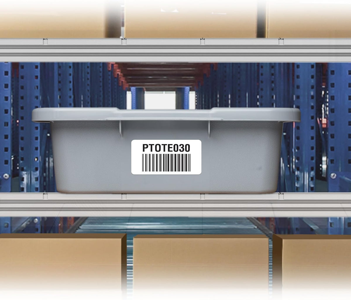 Avery surface safe label applied to metal surface