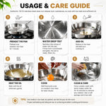 DELARLO frying pan ergonomic handle detail