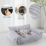 Side profile of Wn's Day plush pet chair