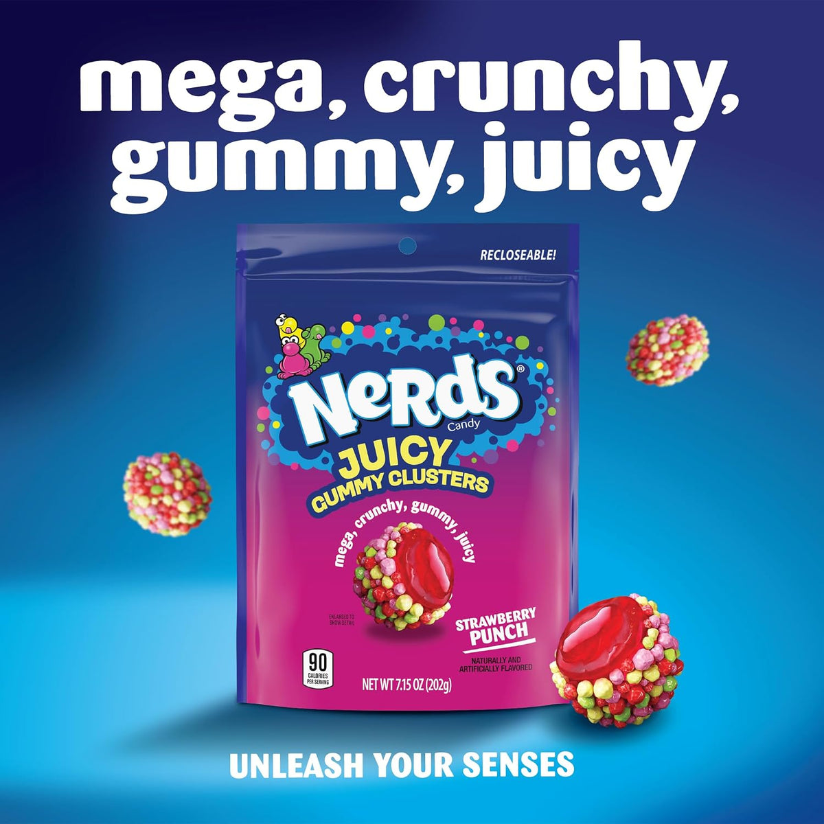 Authentic USA imported Nerds Juicy Gummy Clusters sweet treats