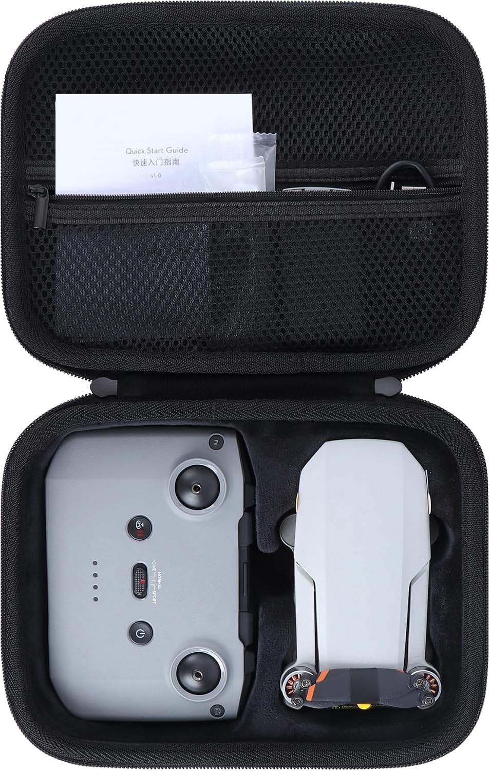 Peyyargo storage case compatible with DJI Mini 4K drone front view