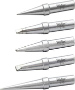 Weller genuine 5 piece tip set front view soldering accessories