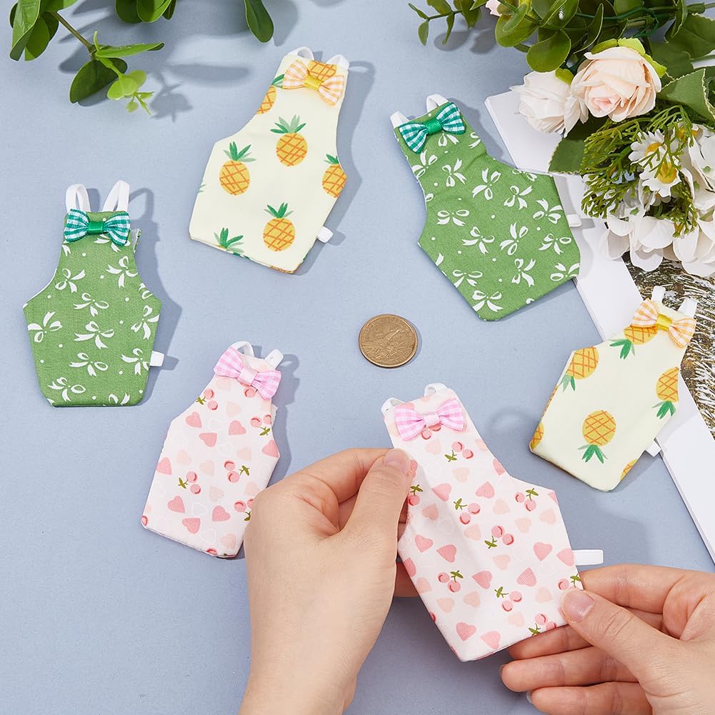 SUPERFINDINGS cockatiel clothes pack of six featuring adjustable elastic shoulder straps and fasteners