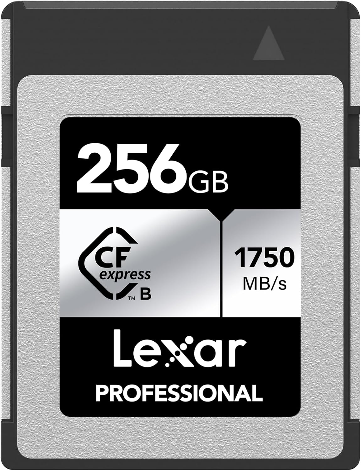 Lexar professional CFexpress Type B Silver 256GB memory card front view
