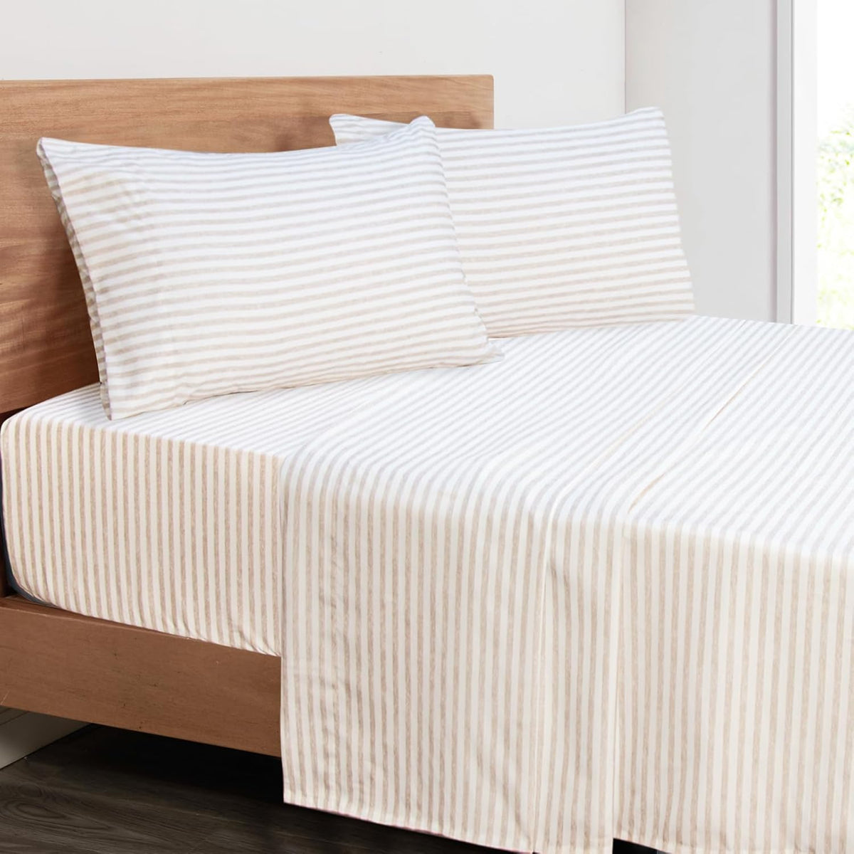 Mejoroom Queen Sheet Set - Hotel Luxury 1800 Bedding Sheets & Pillowcases - Deep Pocket Fitted Sheet, Hypoallergenic, Wrinkle& Breathable, Fade Resistant - 4 Piece (Queen,White) - Image 12