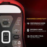 Attack Shark X3 mouse bottom sensor and skate design