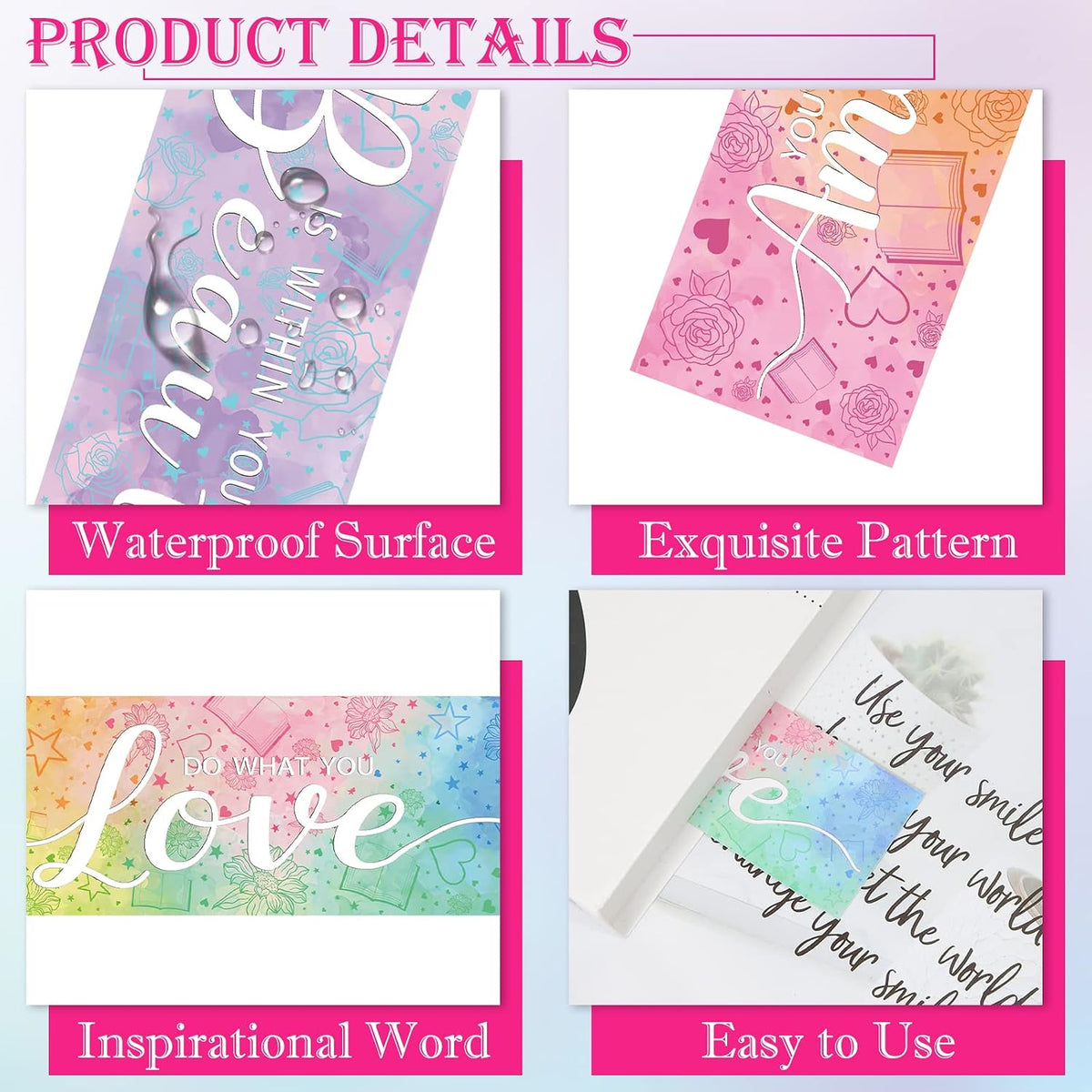Coated cardstock material texture of Anseal bookmarks for book lovers