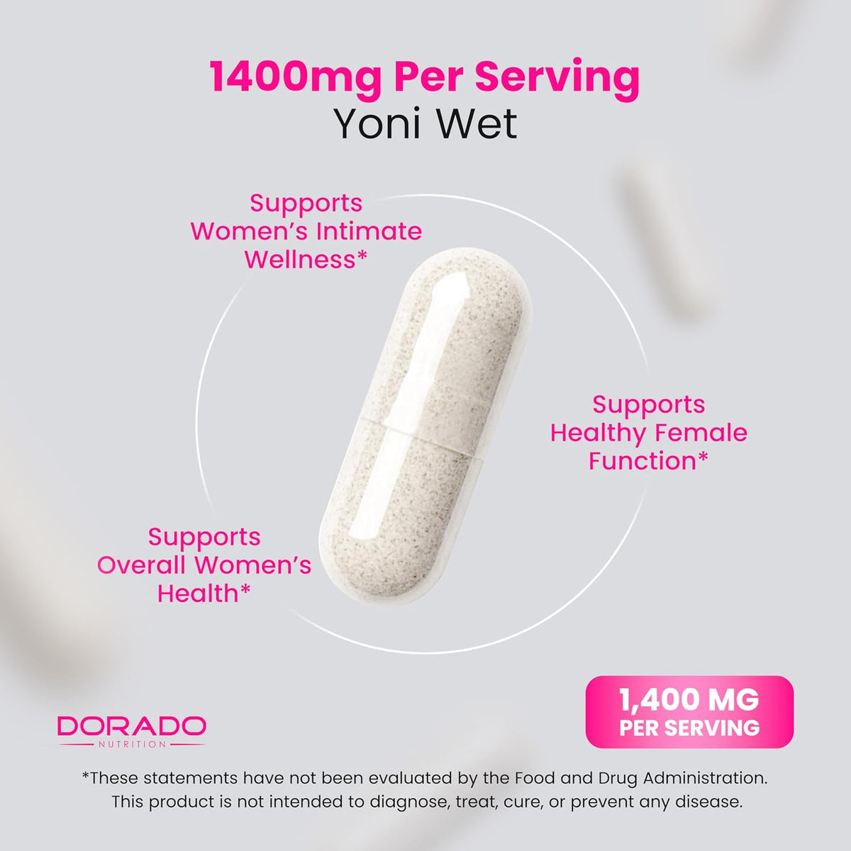 Dorado Nutrition feminine lubrication supplement nutrition facts