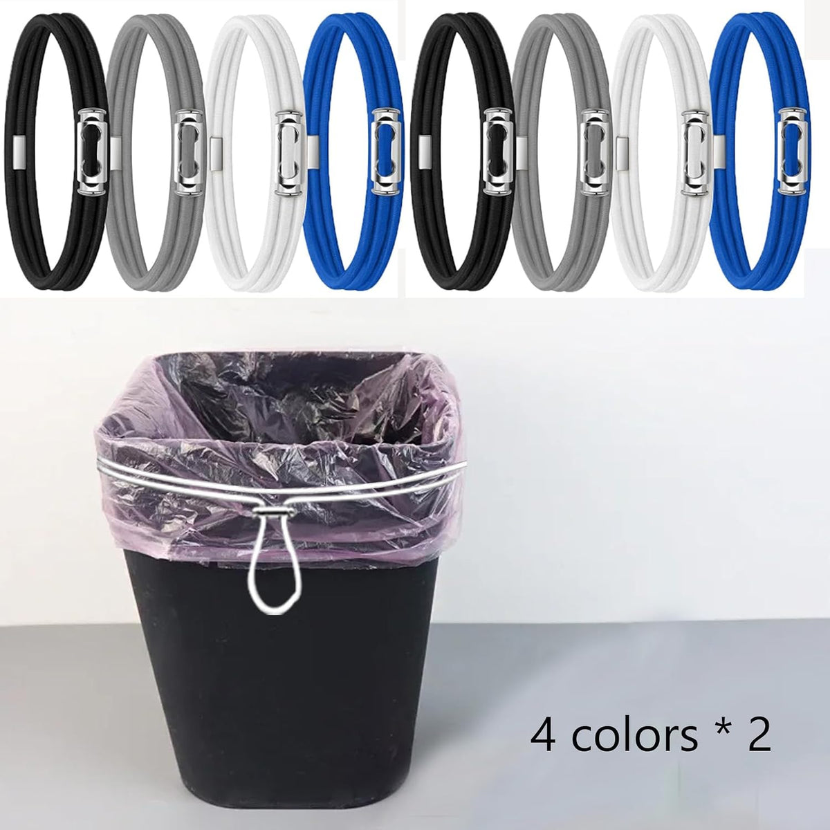 Kingdong multicolor trash can bands for outdoor party use