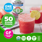 Orgain Organic Superfoods plus Probiotics drink mix close up