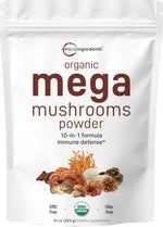 Micro Ingredients Organic Mega Mushroom Powder front view packaging