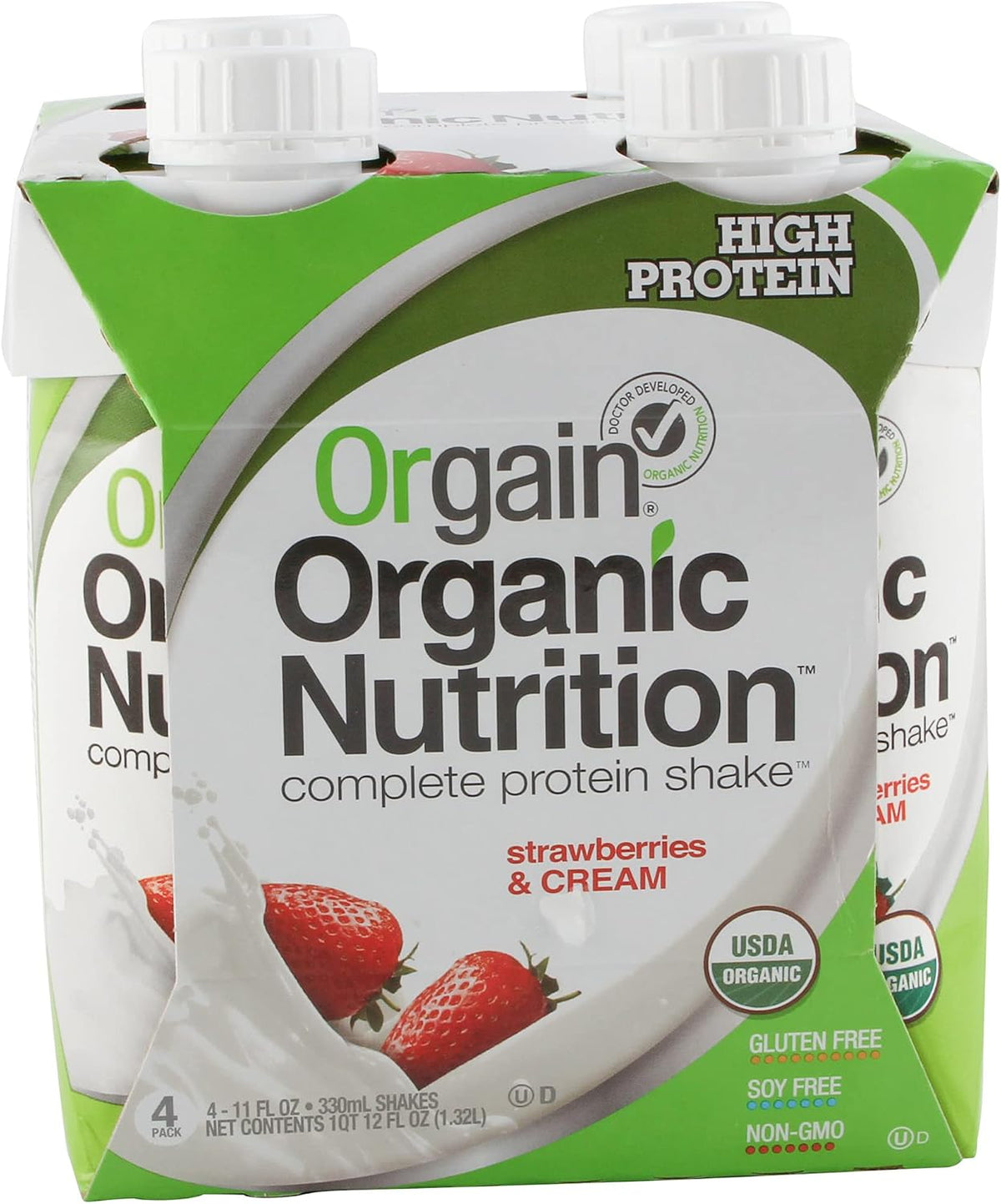 ORGAIN Organic Creamy Chocolate Fudge Shake 12 Pack, 11 FZ - Image 11