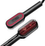 Tymo Hair Straightener Brush front view for smooth styling