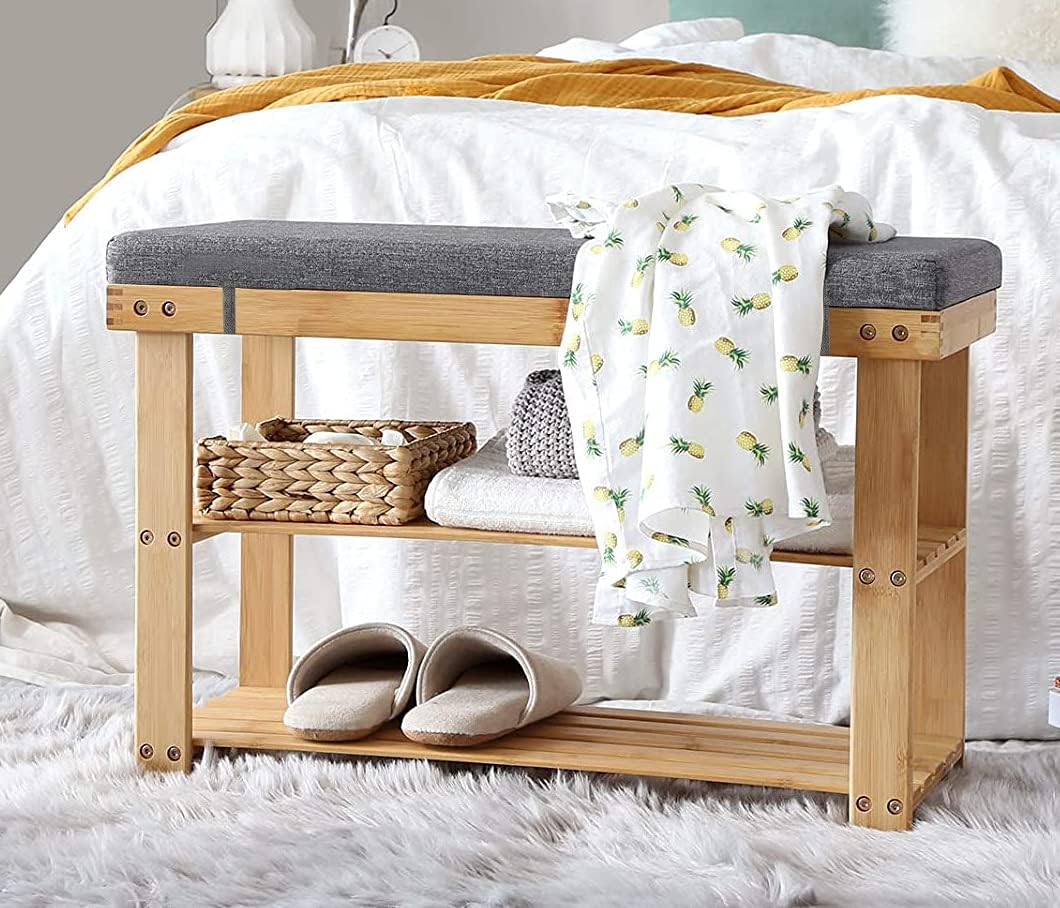 Loveboat dining bench pad with removable zippered cover open